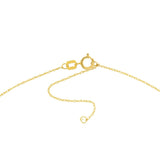 Birmingham Jewelry - 14K Yellow Gold So You Cutout Cherry Mini Disk Adj Necklace - Birmingham Jewelry