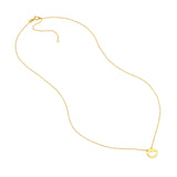 Birmingham Jewelry - 14K Yellow Gold So You Cutout Cloud Mini Disk Adj Necklace - Birmingham Jewelry