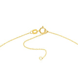 Birmingham Jewelry - 14K Yellow Gold So You Cutout Cloud Mini Disk Adj Necklace - Birmingham Jewelry