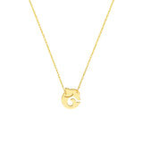 Birmingham Jewelry - 14K Yellow Gold So You Cutout Flower Mini Disc Necklace - Birmingham Jewelry