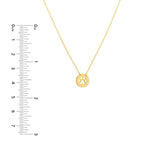 Birmingham Jewelry - 14K Yellow Gold So You Cutout Paw Mini Disc Adj Necklace - Birmingham Jewelry