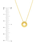 Birmingham Jewelry - 14K Yellow Gold So You Cutout Star Mini Disc Adjustable Necklace - Birmingham Jewelry