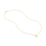 Birmingham Jewelry - 14K Yellow Gold So You Cutout Wave Mini Disc Adj Necklace - Birmingham Jewelry