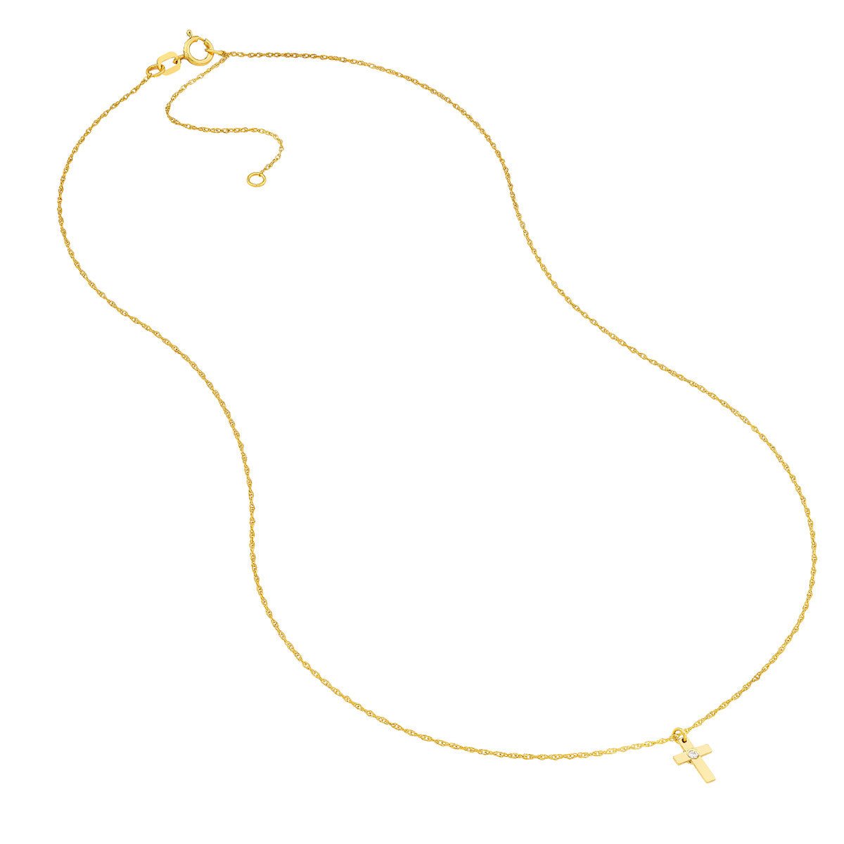Birmingham Jewelry - 14K Yellow Gold So You Diamond Cross Necklace - Birmingham Jewelry
