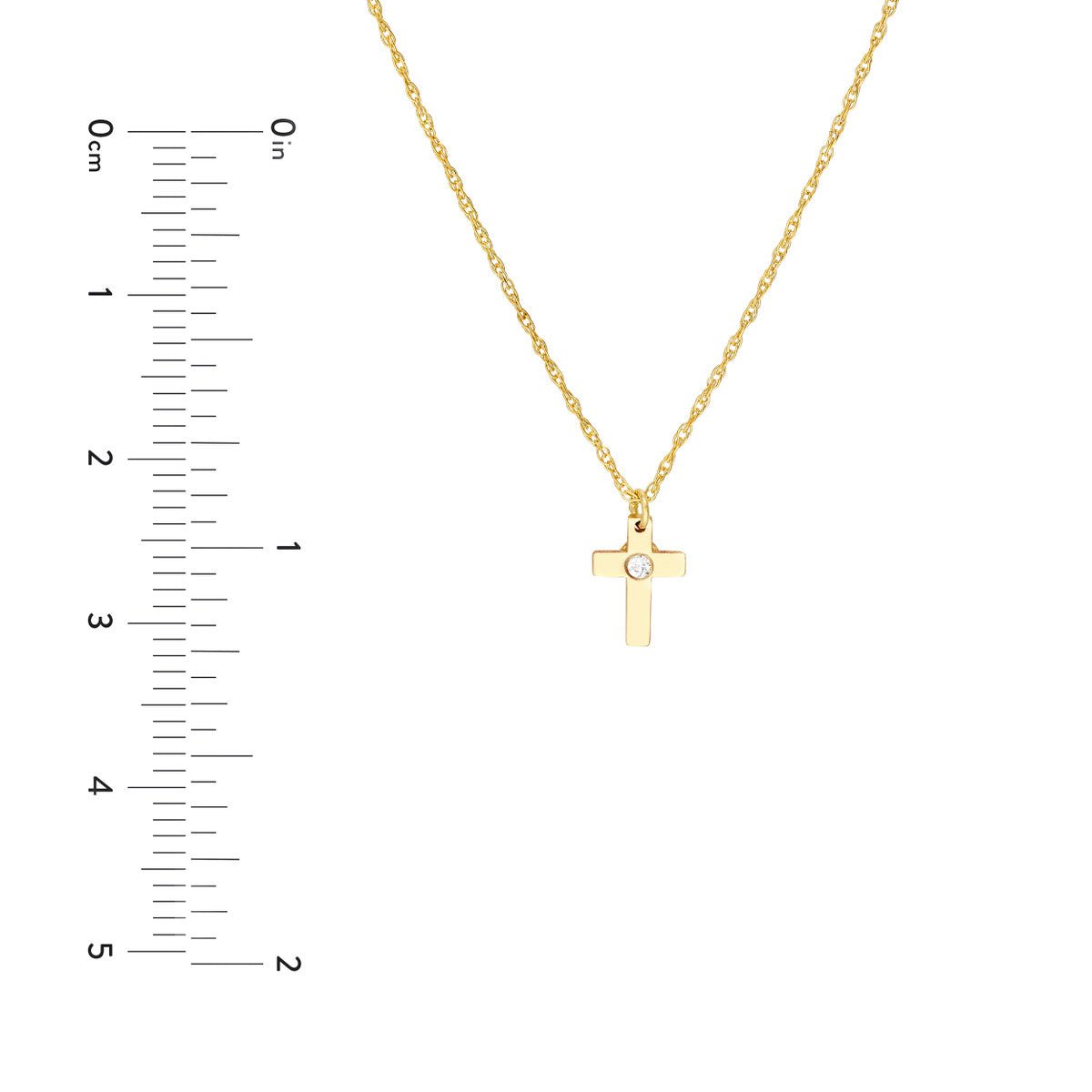 Birmingham Jewelry - 14K Yellow Gold So You Diamond Cross Necklace - Birmingham Jewelry