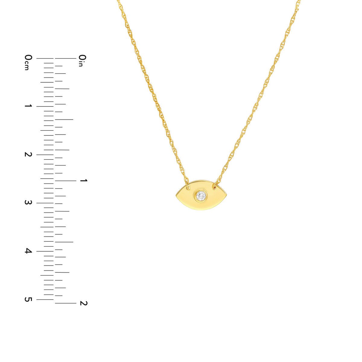 14K Yellow Gold So You Diamond Evil Eye Necklace Birmingham Jewelry Necklace Birmingham Jewelry 