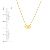 Birmingham Jewelry - 14K Yellow Gold So You Diamond Evil Eye Necklace - Birmingham Jewelry