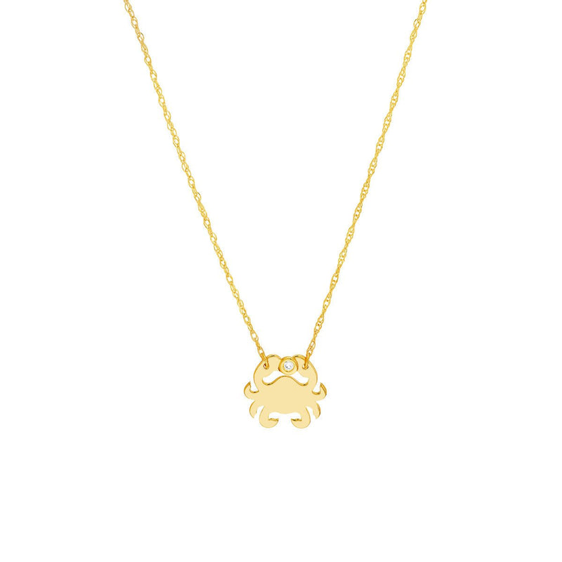 Crab Necklace Rose Gold | Origami Jewellery | Wolf & Badger