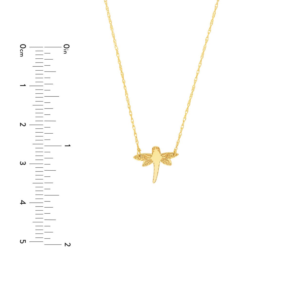 14K Yellow Gold So You Dragonfly Necklace Birmingham Jewelry Necklace Birmingham Jewelry 