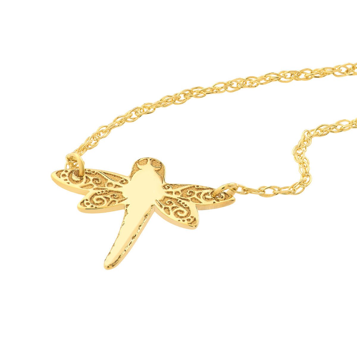 14K Yellow Gold So You Dragonfly Necklace Birmingham Jewelry Necklace Birmingham Jewelry 