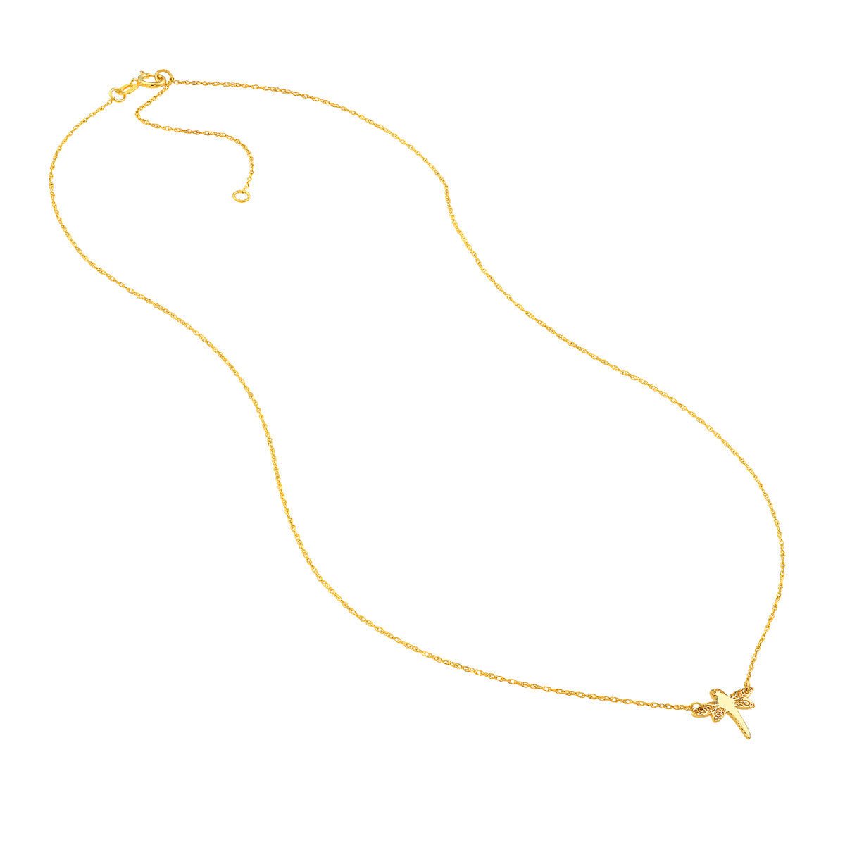 14K Yellow Gold So You Dragonfly Necklace Birmingham Jewelry Necklace Birmingham Jewelry 