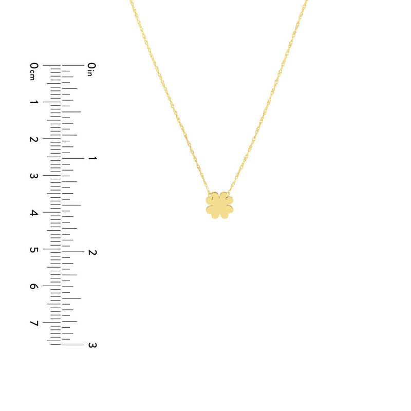 Birmingham Jewelry - 14K Yellow Gold So You Mini 4-Leaf Clover Adj Necklace - Birmingham Jewelry