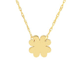 14K Yellow Gold So You Mini 4-Leaf Clover Adj Necklace Birmingham Jewelry Necklace Birmingham Jewelry 