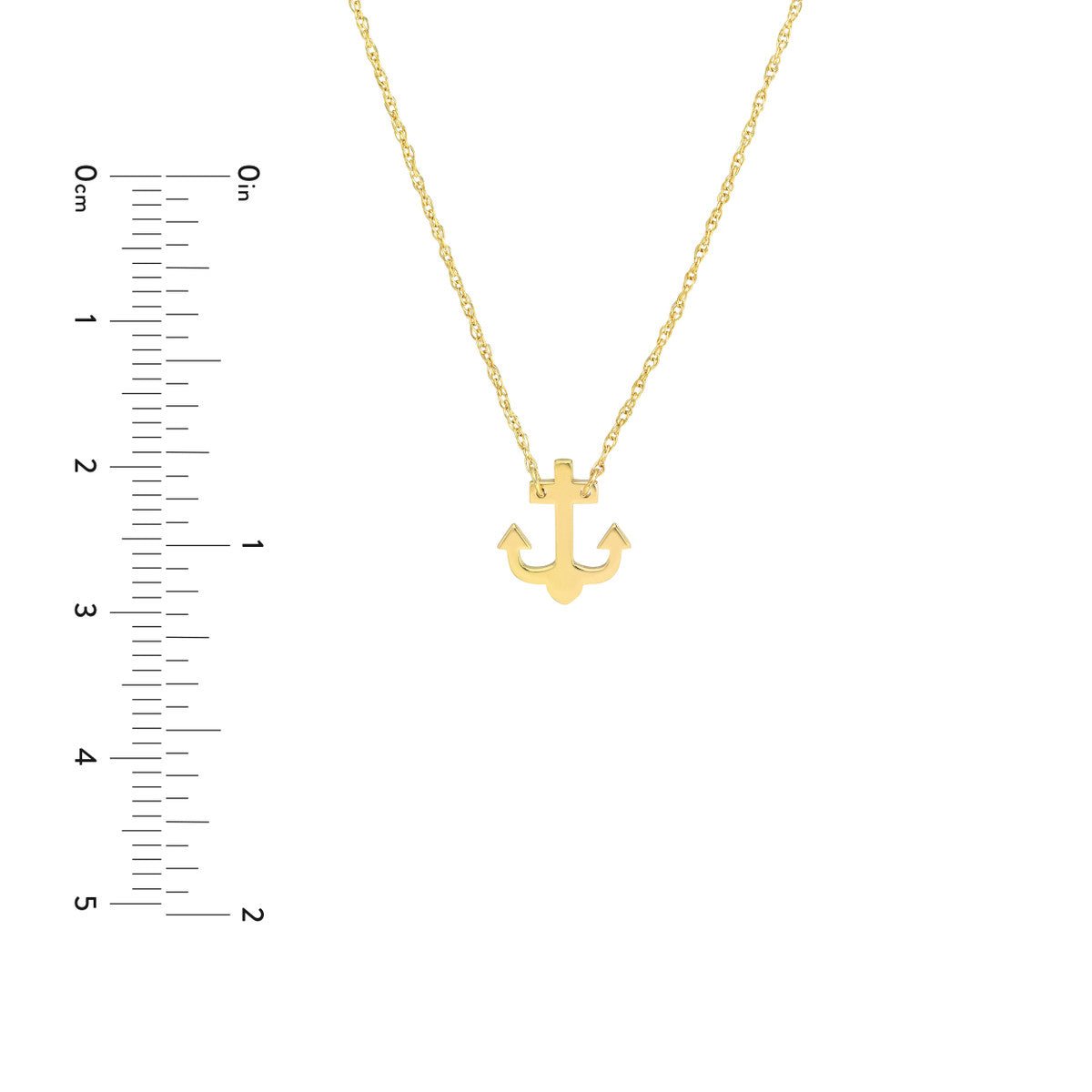 14K Yellow Gold So You Mini Anchor Adjustable Necklace Birmingham Jewelry Necklace Birmingham Jewelry 