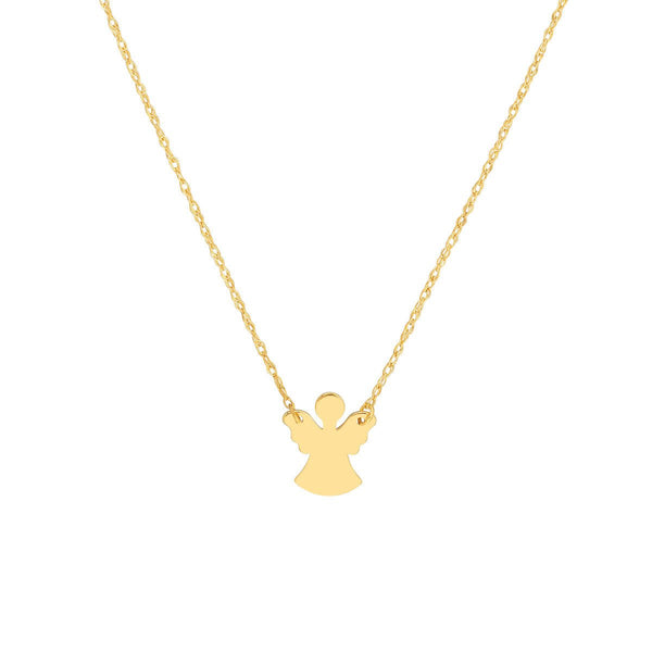 Birmingham Jewelry - 14K Yellow Gold So You Mini Angel Adjustable Necklace - Birmingham Jewelry