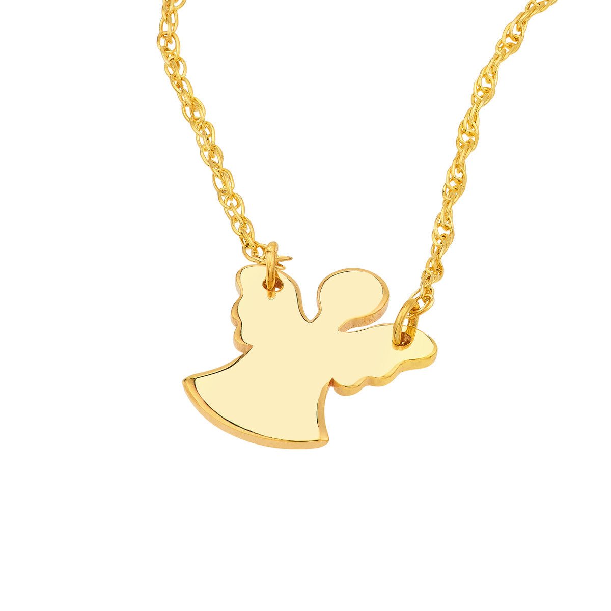 Birmingham Jewelry - 14K Yellow Gold So You Mini Angel Adjustable Necklace - Birmingham Jewelry