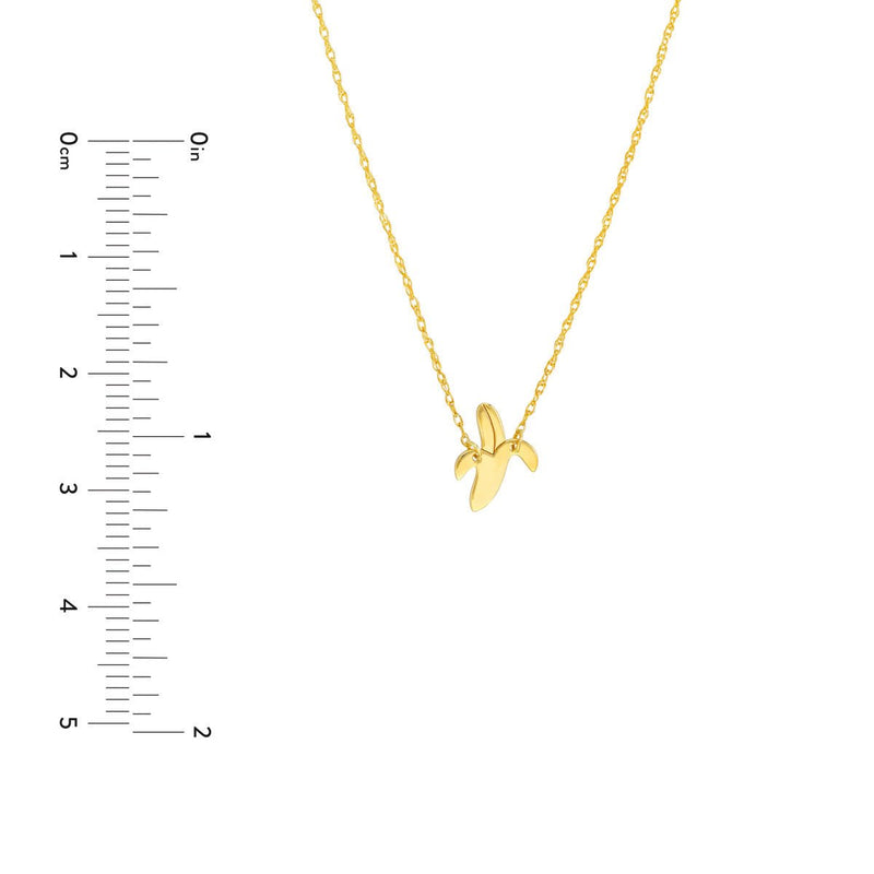 Birmingham Jewelry - 14K Yellow Gold So You Mini Banana Adjustable Necklace - Birmingham Jewelry