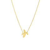 Birmingham Jewelry - 14K Yellow Gold So You Mini Banana Adjustable Necklace - Birmingham Jewelry