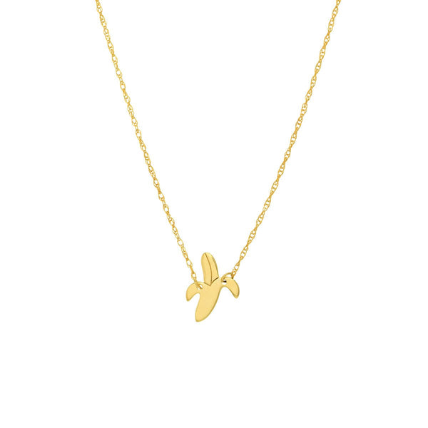 Birmingham Jewelry - 14K Yellow Gold So You Mini Banana Adjustable Necklace - Birmingham Jewelry