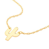 Birmingham Jewelry - 14K Yellow Gold So You Mini Cactus Adjustable Necklace - Birmingham Jewelry