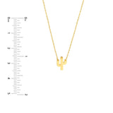 Birmingham Jewelry - 14K Yellow Gold So You Mini Cactus Adjustable Necklace - Birmingham Jewelry