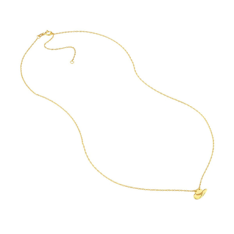 Birmingham Jewelry - 14K Yellow Gold So You Mini Cowboy Hat Necklace - Birmingham Jewelry