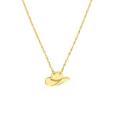 Birmingham Jewelry - 14K Yellow Gold So You Mini Cowboy Hat Necklace - Birmingham Jewelry