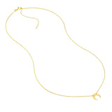 Birmingham Jewelry - 14K Yellow Gold So You Mini Crescent Moon Adj Necklace - Birmingham Jewelry