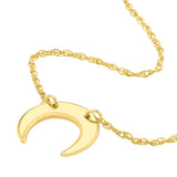 Birmingham Jewelry - 14K Yellow Gold So You Mini Crescent Moon Adj Necklace - Birmingham Jewelry