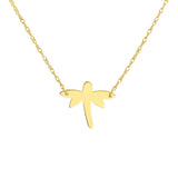 Birmingham Jewelry - 14K Yellow Gold So You Mini Dragonfly Adjustable Necklace - Birmingham Jewelry