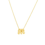 Birmingham Jewelry - 14K Yellow Gold So You Mini Elephant Adj Necklace - Birmingham Jewelry