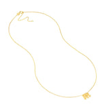 Birmingham Jewelry - 14K Yellow Gold So You Mini Elephant Adj Necklace - Birmingham Jewelry