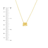 Birmingham Jewelry - 14K Yellow Gold So You Mini Elephant Adj Necklace - Birmingham Jewelry