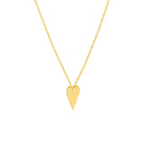 Birmingham Jewelry - 14K Yellow Gold So You Mini Engravable Heart Adj Necklace - Birmingham Jewelry