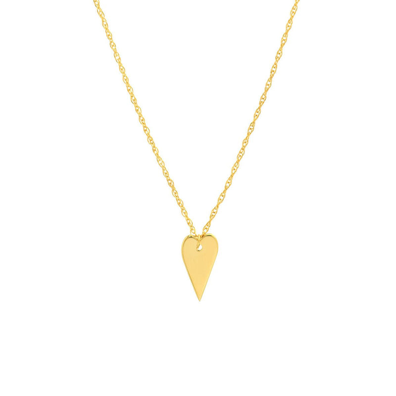 Birmingham Jewelry - 14K Yellow Gold So You Mini Engravable Heart Adj Necklace - Birmingham Jewelry