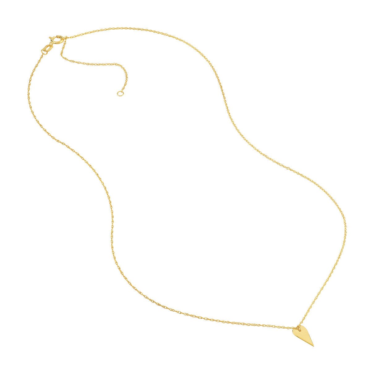 14K Yellow Gold So You Mini Engravable Heart Adj Necklace Birmingham Jewelry Necklace Birmingham Jewelry 