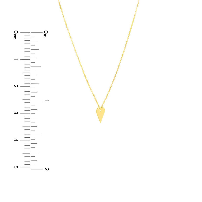 Birmingham Jewelry - 14K Yellow Gold So You Mini Engravable Heart Adj Necklace - Birmingham Jewelry