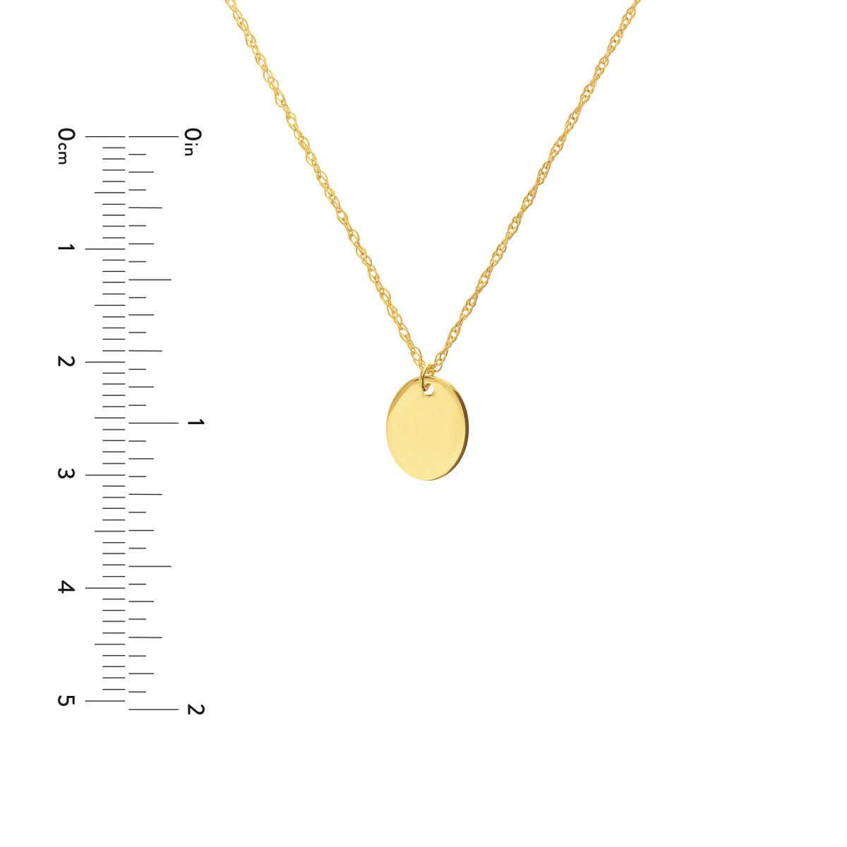 14K Yellow Gold So You Mini Engravable Oval Adjustable Necklace Birmingham Jewelry Necklace Birmingham Jewelry 