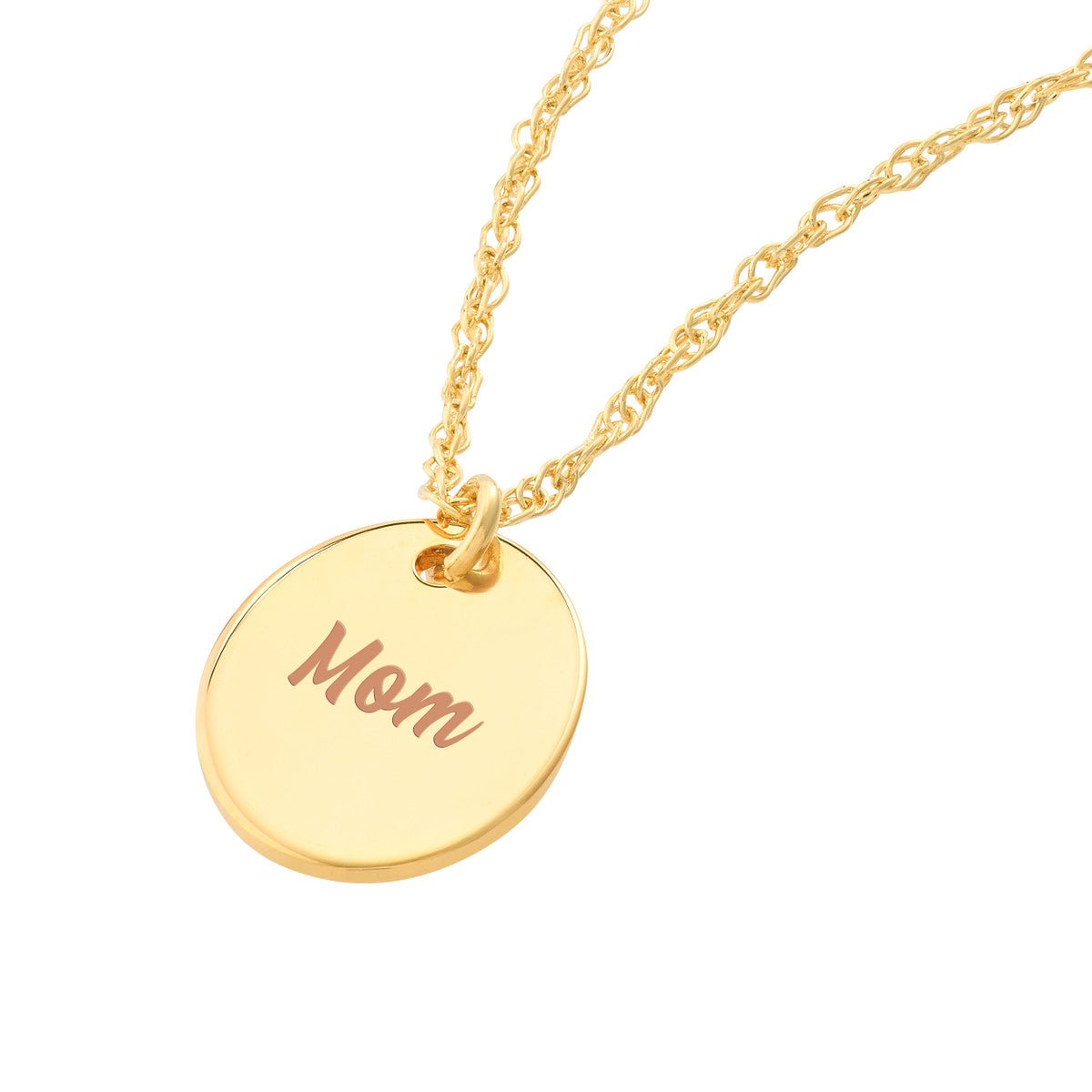14K Yellow Gold So You Mini Engravable Oval Adjustable Necklace Birmingham Jewelry Necklace Birmingham Jewelry 