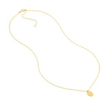 Birmingham Jewelry - 14K Yellow Gold So You Mini Engravable Oval Adjustable Necklace - Birmingham Jewelry