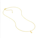 Birmingham Jewelry - 14K Yellow Gold So You Mini Fleur De Lis Adj Necklace - Birmingham Jewelry