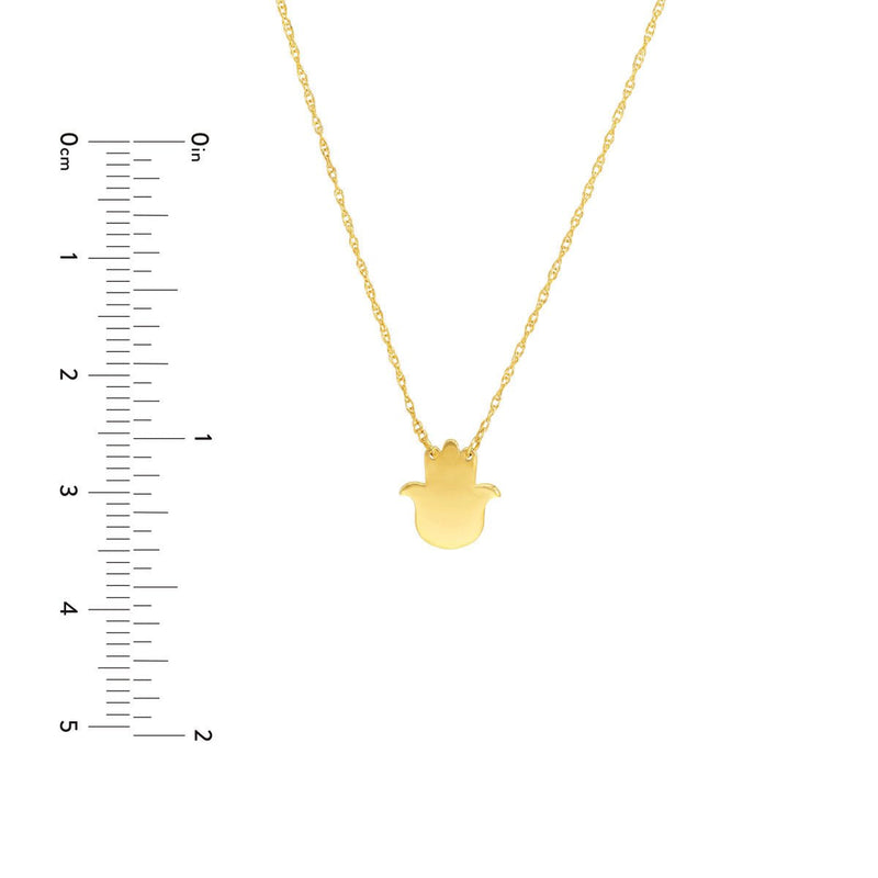 Birmingham Jewelry - 14K Yellow Gold So You Mini Hamsa Adj Necklace - Birmingham Jewelry