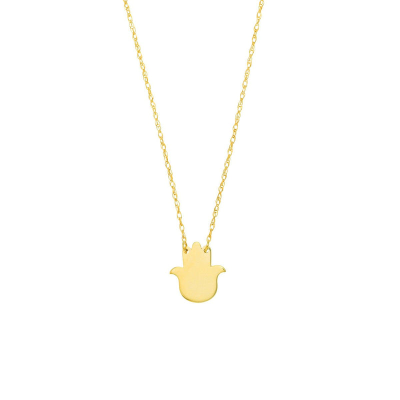 Birmingham Jewelry - 14K Yellow Gold So You Mini Hamsa Adj Necklace - Birmingham Jewelry