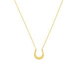 Birmingham Jewelry - 14K Yellow Gold So You Mini Horse Shoe Adjustable Necklace - Birmingham Jewelry