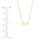 Birmingham Jewelry - 14K Yellow Gold So You Mini Infinity Symbol Adj Necklace - Birmingham Jewelry