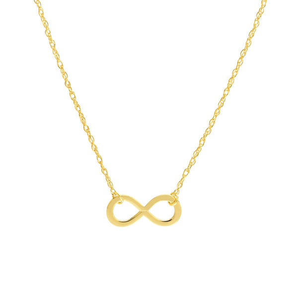 Birmingham Jewelry - 14K Yellow Gold So You Mini Infinity Symbol Adj Necklace - Birmingham Jewelry