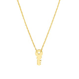 Birmingham Jewelry - 14K Yellow Gold So You Mini Key Adjustable Necklace - Birmingham Jewelry