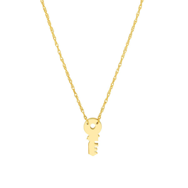 Birmingham Jewelry - 14K Yellow Gold So You Mini Key Adjustable Necklace - Birmingham Jewelry