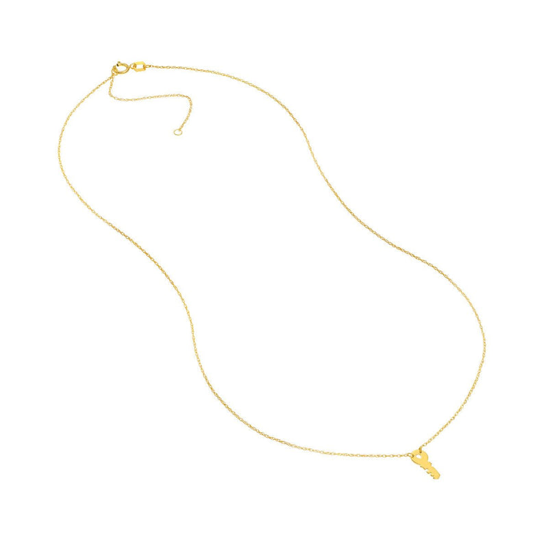 Birmingham Jewelry - 14K Yellow Gold So You Mini Key Adjustable Necklace - Birmingham Jewelry