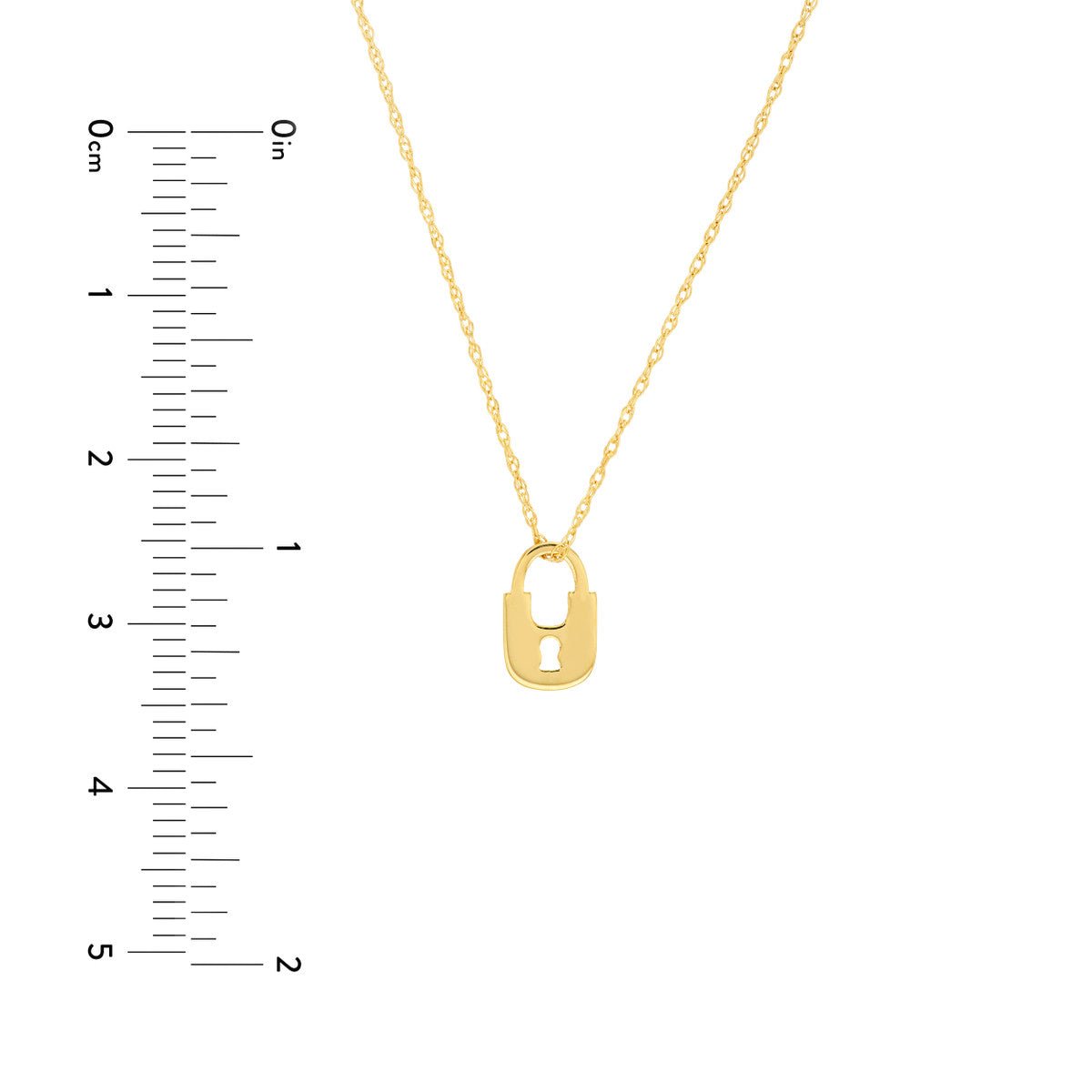 14K Yellow Gold So You Mini Lock Adjustable Necklace Birmingham Jewelry Necklace Birmingham Jewelry 